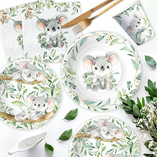 Koala Birthday Party Supplies Set for 24 Guests