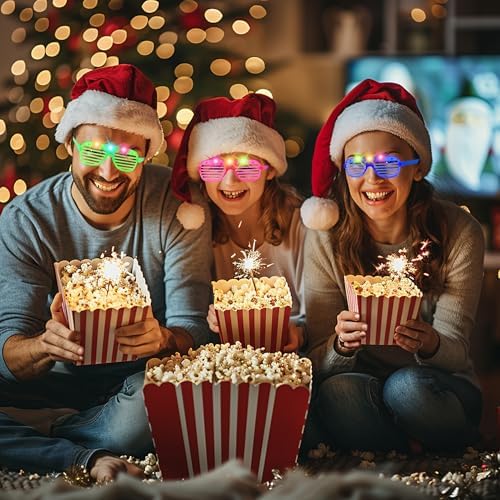 80 Pack LED Glow Glasses with 3 Batteries
