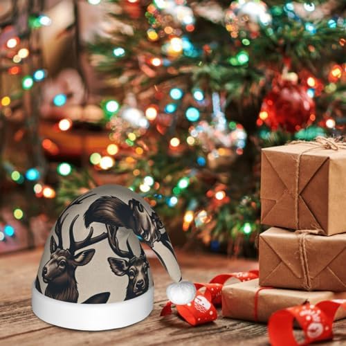 Augenstern Deer Head Antlers Christmas Hat for Kids