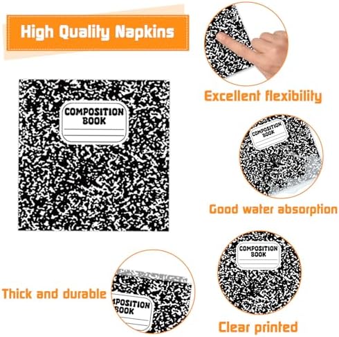 Welcome Back to School 96 PCS Paper Plates Napkins Forks Set