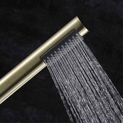 Brushed Gold Handheld Shower Head Set with High Pressure and 15M Hose