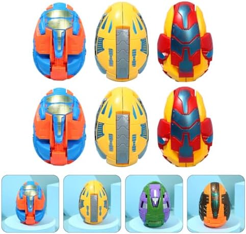 6pcs Dinosaur Transforming Toy Set