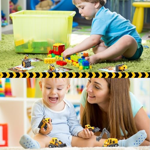 Libima 30 Piece Valentine Construction Vehicle Gift Set