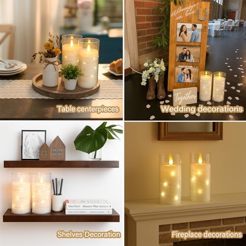 Hinabichan Flameless Candles with Remote Timer 6pcs