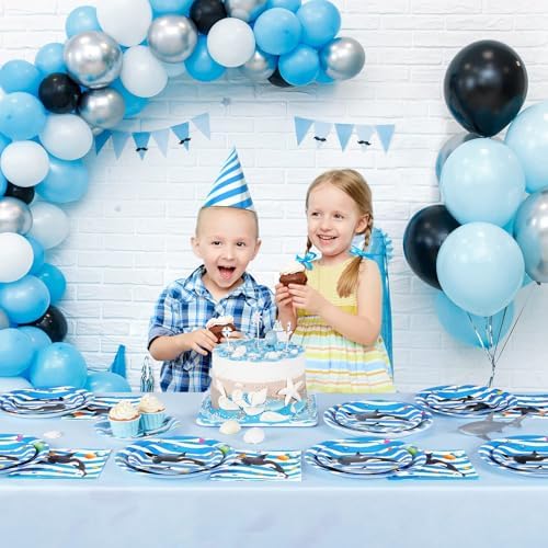 WERNNSAI Orca Party Plates and Napkins Set