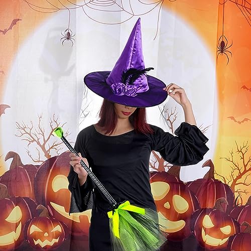 Hoyuwak Witch Hat for Women Halloween