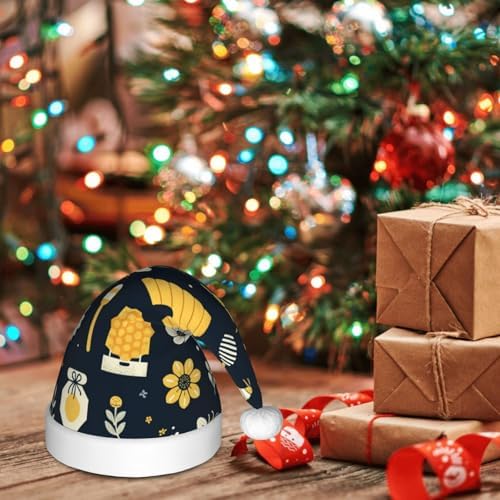 Augenstern Christmas Hat with Honeycomb Flowers