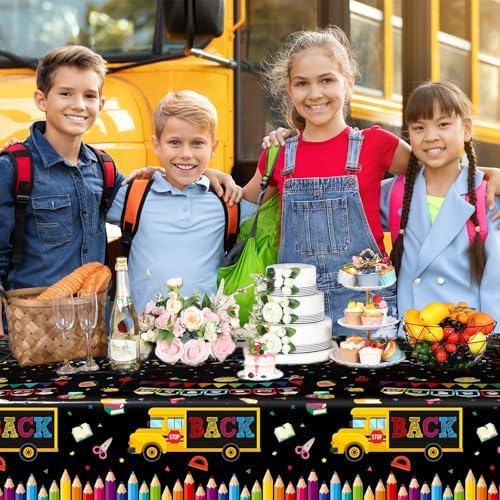 3 Pcs School Theme Party Tablecloth for Back to School