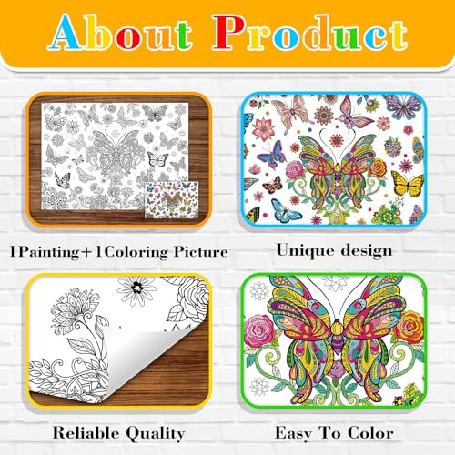 Nicime 433x315 Butterfly Coloring Poster Party Favor