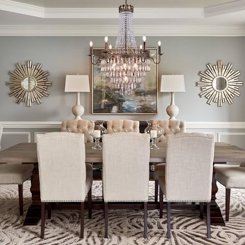 Wellmet French Empire Crystal Chandelier 13 Light Bronze 33W