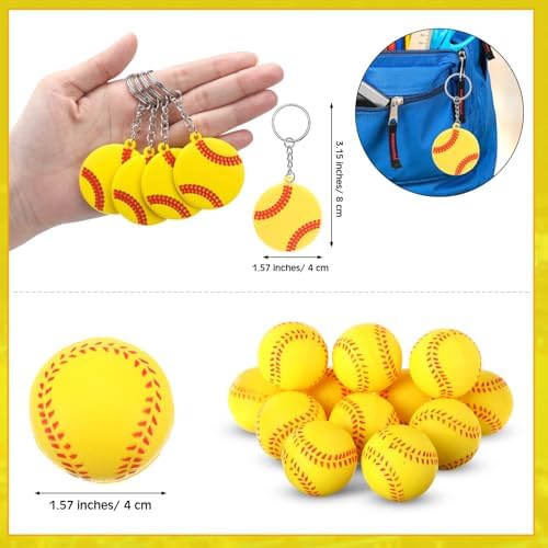 MiniInflat 48 Pcs Softball Party Favors for Kids