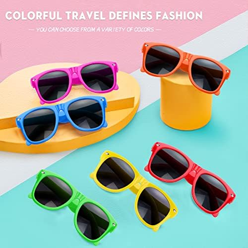 GINMIC Kids Sunglasses Party Favors 12 Pack Neon