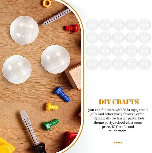 Mobestech 80mm Clear Plastic Capsules 20Pcs