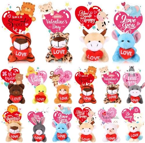 45 Piece Graduation Gift Set Mini Plush Toys with Cap and Cards