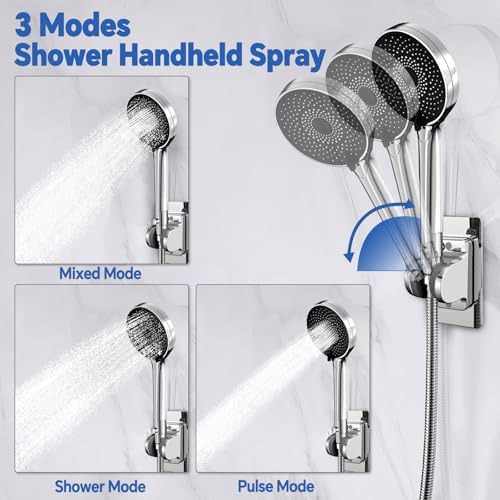 13 Inch Rainfall Handheld Shower Combo with 3 Modes