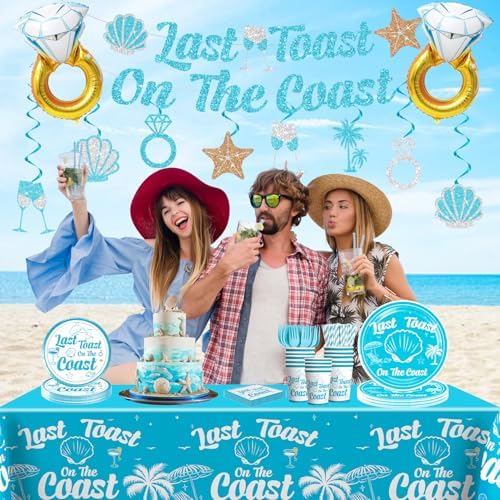 171 Pcs Last Toast On The Coast Plates Set