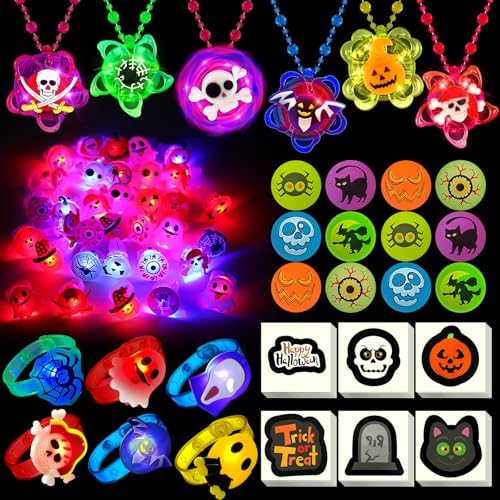 100PCS Halloween Glow Up Party Favors for Kids
