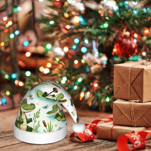 Augenstern Christmas Hat Alligator Paradise Santa Hat Unisex