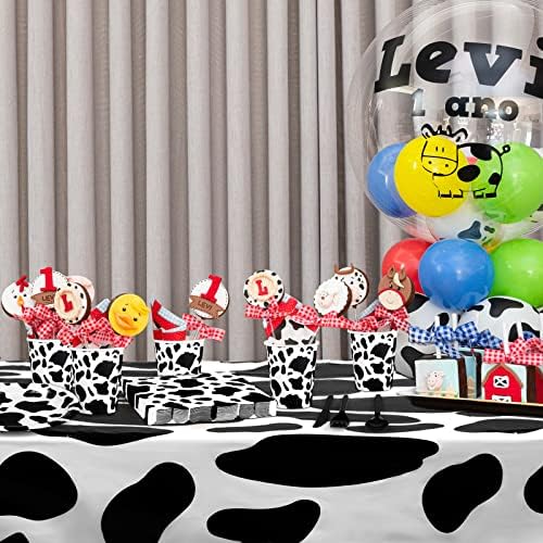 Durony 169 Piece Cow Print Party Set for 24 Guests