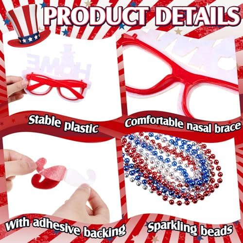 96 Pcs 4th of July Party Favor Set