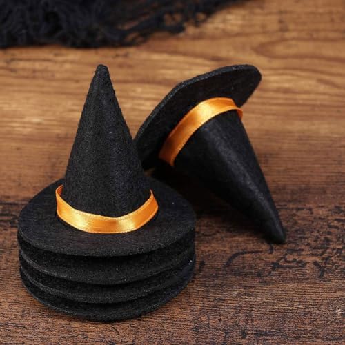 LUOZZY 20Pcs Mini Witch Hats Halloween Decorations