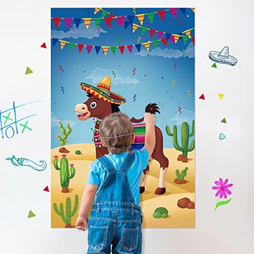 Hooqict Pin The Tail On The Donkey Game Set