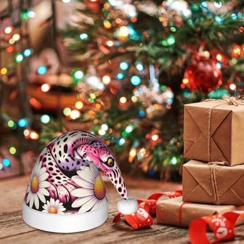 Augenstern Christmas Hat Leopard Daisies Santa Hat