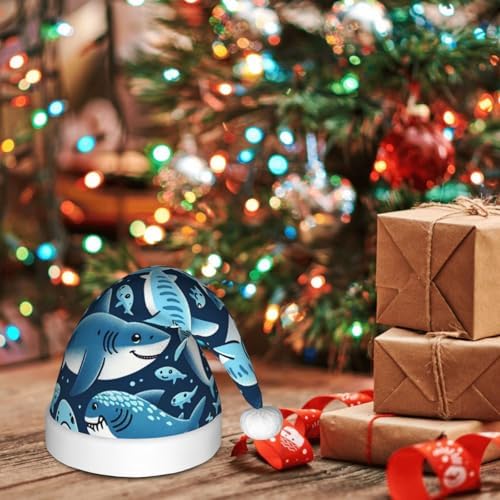 Augenstern Christmas Hat Shark Unisex Santa Hat
