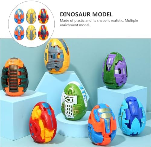 6pcs Dinosaur Transforming Toy Set