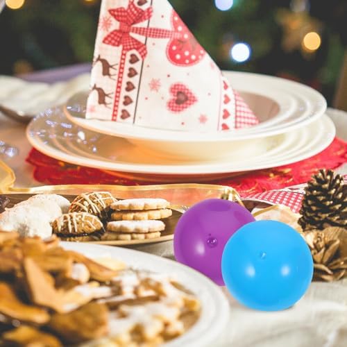 Ciieeo 50pcs Plastic Fillable Ornaments Ball Vending Machine Capsules