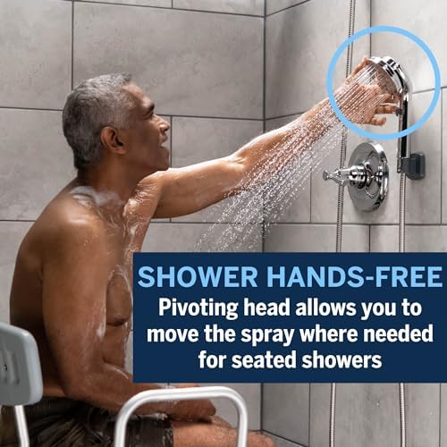 Waterpik ShowerCare Handheld Shower Head Five Modes 180-Degree Rotation