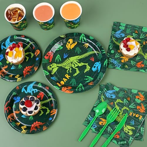 142pcs Dinosaur Birthday Decorations Set for Boys