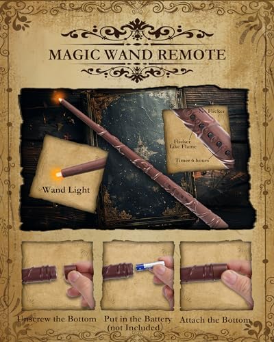 Raycare 20 Pcs Floating Candles with Timer and Wand