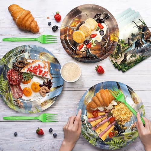 120pcs Dinosaur Birthday Tableware Set