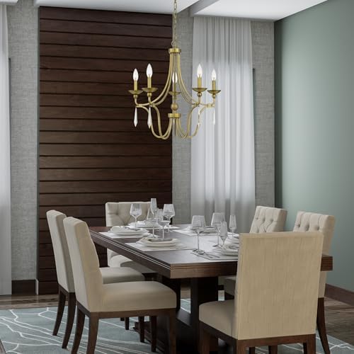 Quoizel Joules 5-Light Aged Brass Chandelier 1