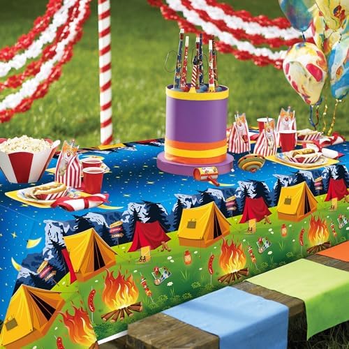 4 Pack Hunting Themed Tablecloths for Camping Birthday Party