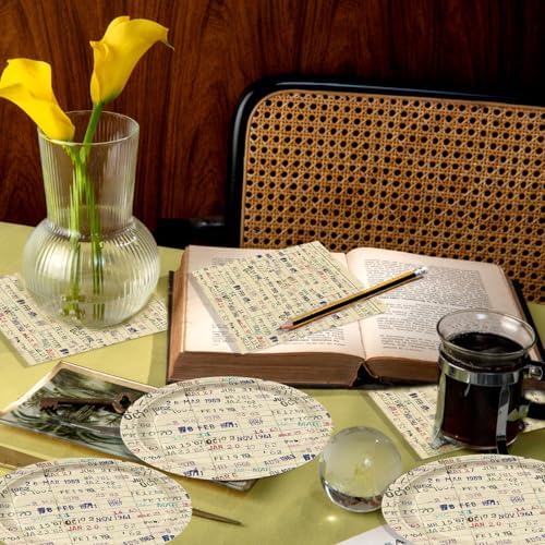 48 Pcs Vintage Book Club Party Supplies
