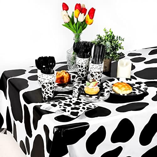 Durony 169 Piece Cow Print Party Set for 24 Guests