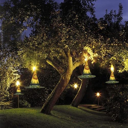 Golden Yellow Sunflower Witch Halloween Hat with LED Light