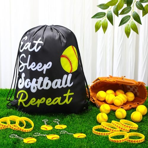 MiniInflat 48 Pcs Softball Party Favors for Kids