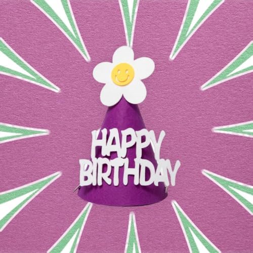 Yinah Cute Flower Felt Birthday Hat for Kids