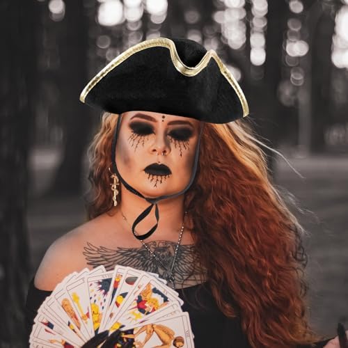 LUOZZY Pirate Hat Costume Cap for Halloween