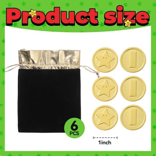 Super Bag With 6PCS Gold Coins Party Favor Pack