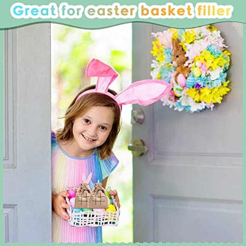 120 Pcs Easter Tic Tac Toe Game Set with Drawstring Bags