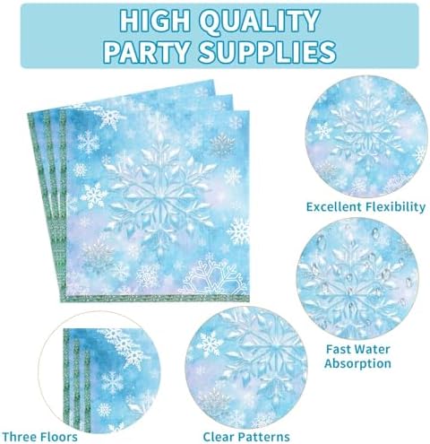 Grencian 96 Pcs Frozen Party Tableware Set