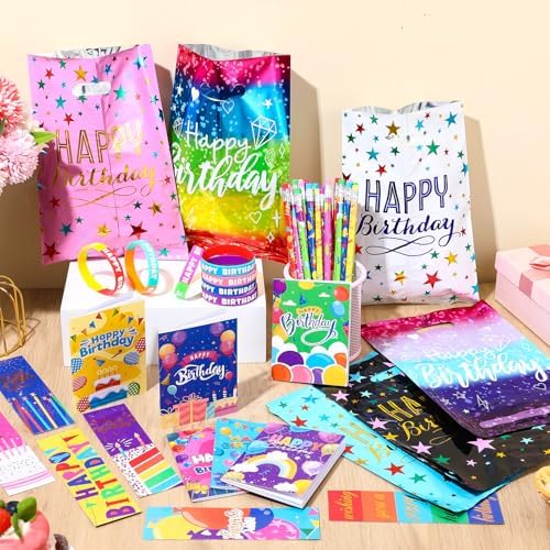 168 Pcs Happy Birthday Classroom Party Favors Set