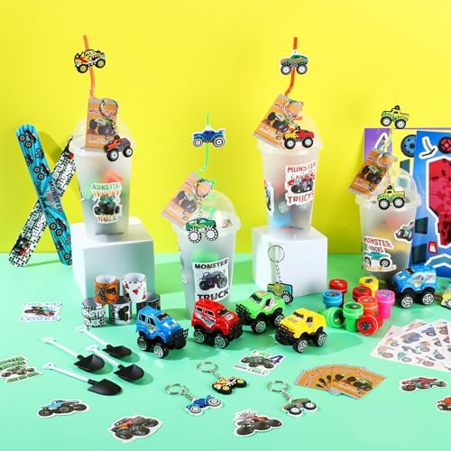 HyDren 211 Pcs Truck Party Favors Gift Set