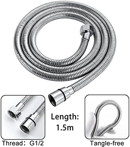 UWEREBFM X 2 Functions Handheld Shower Head with ABS and Hose