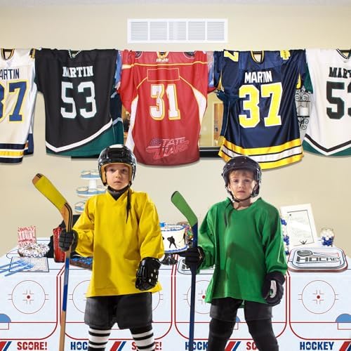 Hockey Birthday Decorations 162Pcs Tableware Pack for Kids