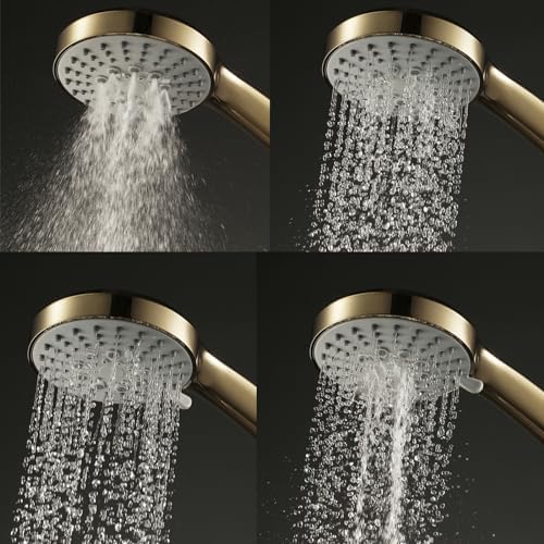 UWEREBFM Handheld Shower Head with 5 Spray Settings